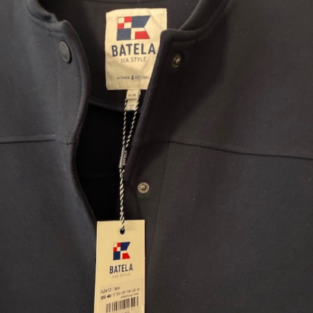 Batela Dark Blue Snap-Front Jacket. Size L - Picture 4 of 6